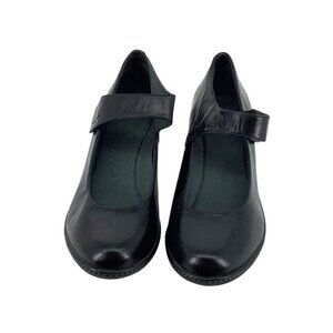 Dansko Womens Mary Jane Black Leather Shoes Size 39